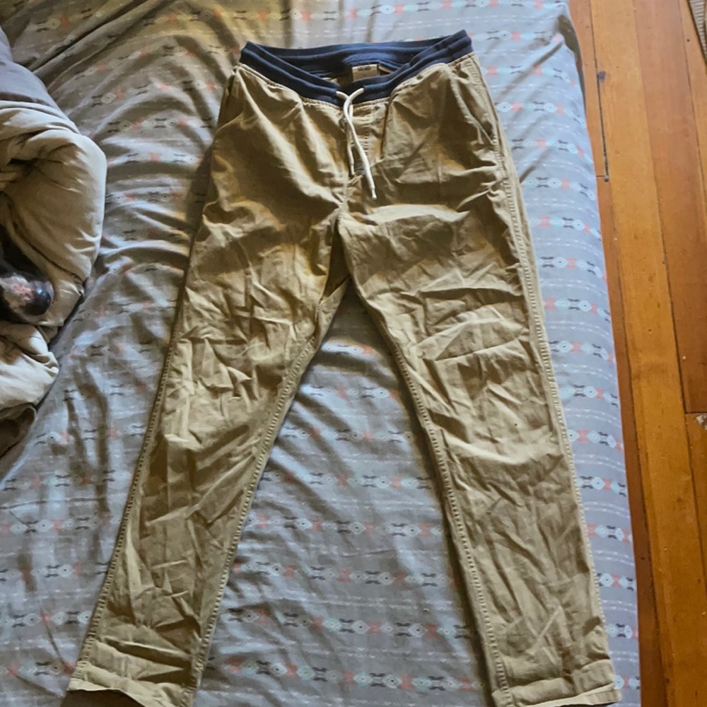 Vans Tan drawstring pants